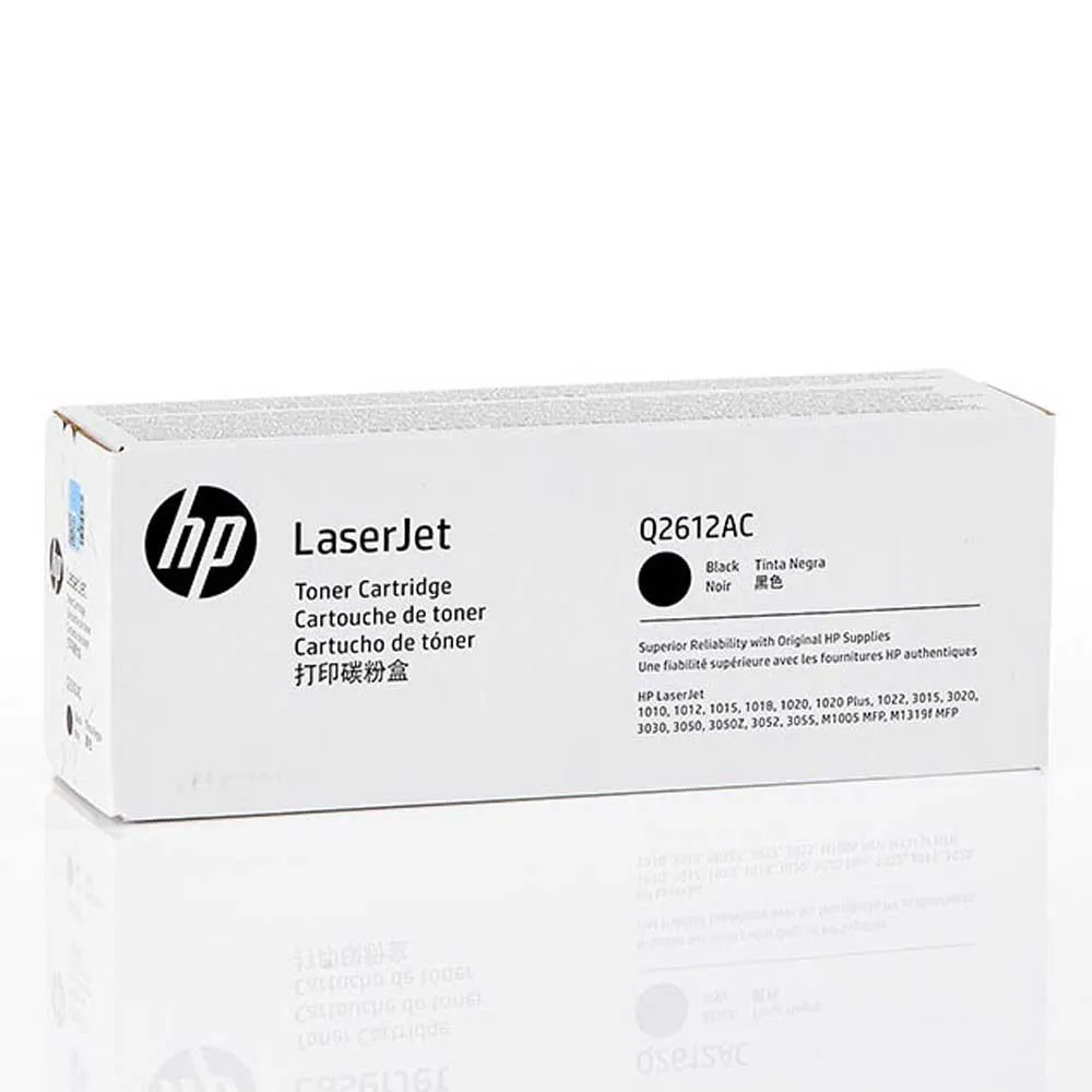 Mực in HP 12A Q2612AC Black Original LaserJet Toner Cartridge – Hộp mực laser đen chính hãng HP (Q2612AC)