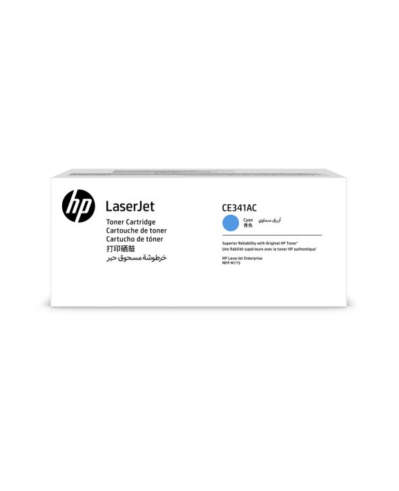 Mực in HP CE341AC Cyan Original LaserJet Toner Cartridge – Hộp mực laser xanh Cyan chính hãng HP (CE341AC)
