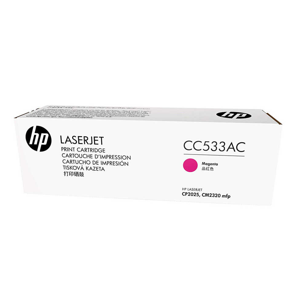 Mực in HP 304AC Magenta Contract Original LaserJet Toner Cartridge – Hộp mực laser đỏ Magenta chính hãng HP (CC533AC)