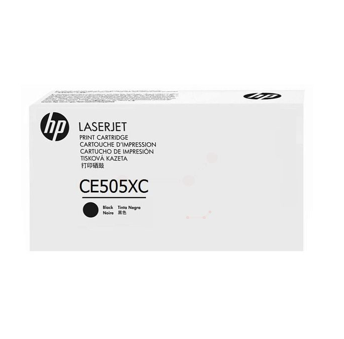 Mực in HP CE505XC LaserJet Contract Black Print Toner Cartridge – Hộp mực laser đen chính hãng HP (CE505XC)