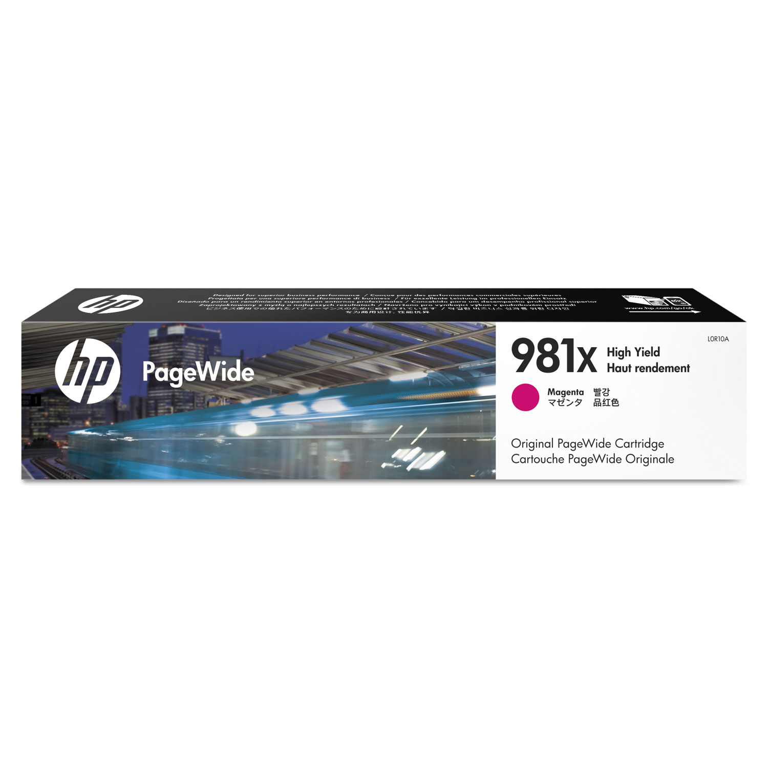 Mực in HP 981X High Yield Magenta Original PageWide Cartridge – Hộp mực phun màu đỏ dung lượng cao chính hãng HP (L0R10A)