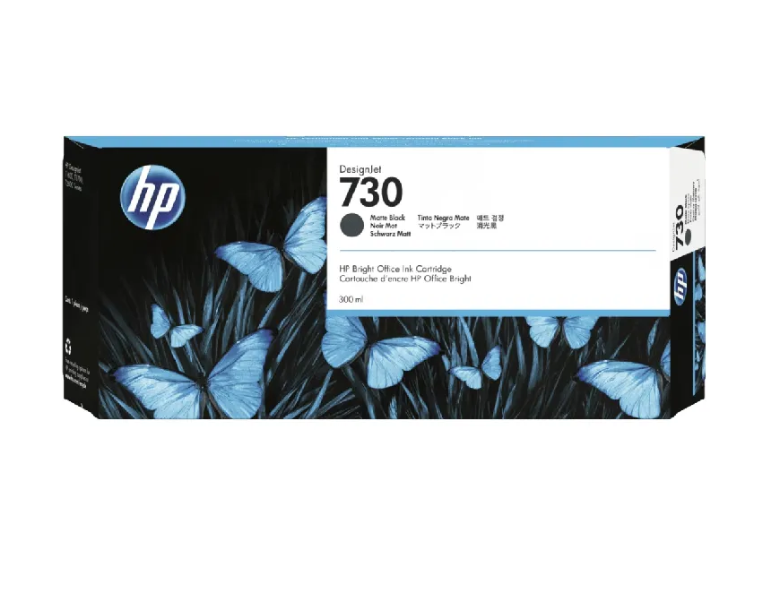Mực in HP 730B Gray 300ml DesignJet Ink Cartridge – Hộp mực in phun màu xám chính hãng HP (3ED50A)