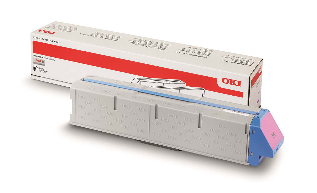 Mực in Oki Magenta Ultra High Capacity chính hãng – Toner đỏ siêu dung lượng (45536571)