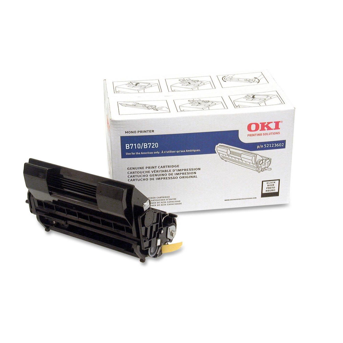 Mực in OKI B720 Black Toner Cartridge – Cho máy in OKI B720 Mono LED (B720 Toner)