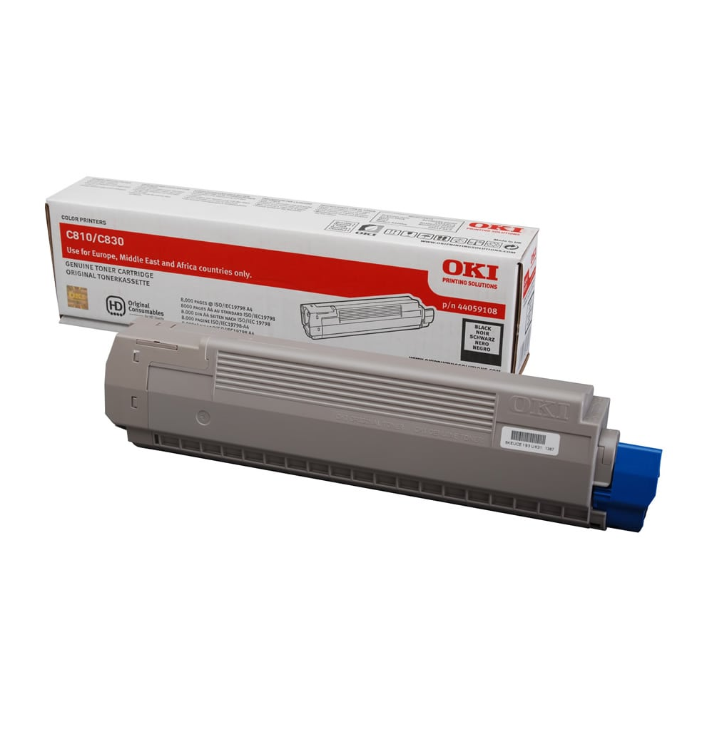 Mực in OKI C810 Black Toner Cartridge – Cho máy in OKI C810n/C830n Color LED (C810 Black Toner)