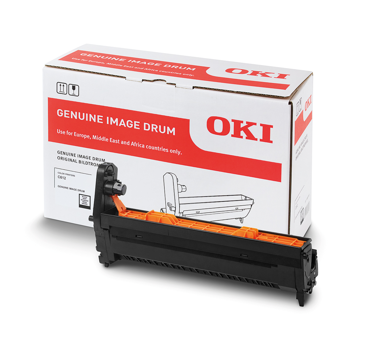 Trống in OKI C612 Black Image Drum – Cho máy in OKI C612n Color LED (C612 Black Drum)