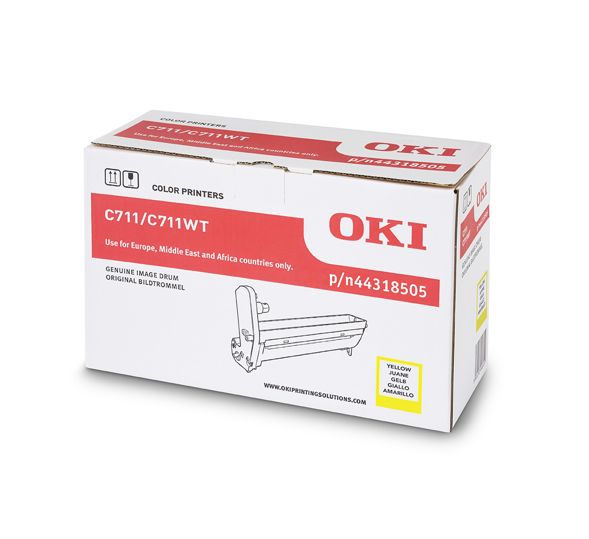 Trống in OKI C711 Yellow Image Drum – Cho máy in OKI C711n Color LED (C711 Yellow Drum)