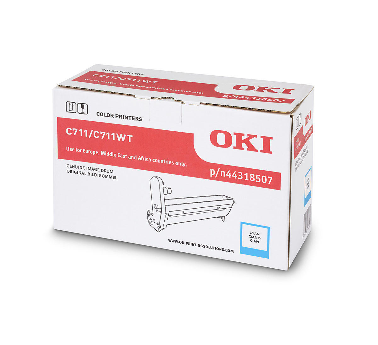 Trống in OKI C711 Cyan Image Drum – Cho máy in OKI C711n Color LED (C711 Cyan Drum)