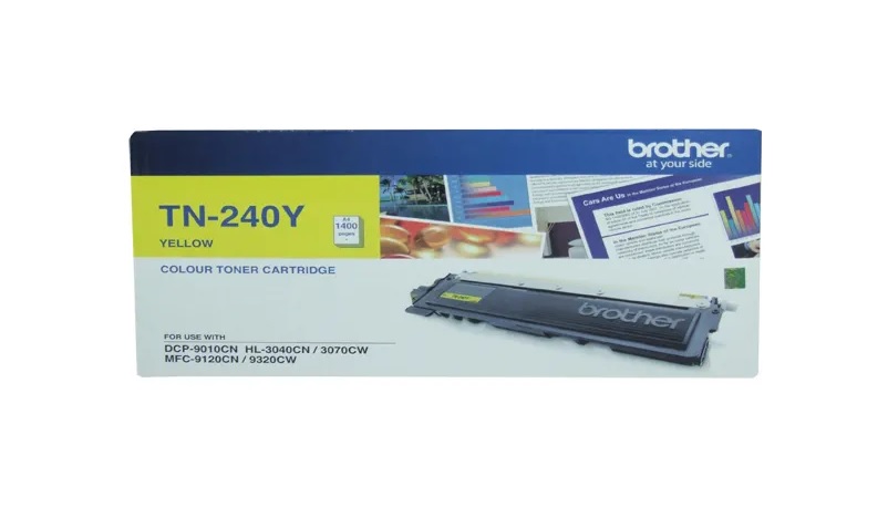 Mực in Brother TN-240 Yellow Original Laser Toner Cartridge – Hộp mực laser màu vàng chính hãng Brother (TN-240Y)