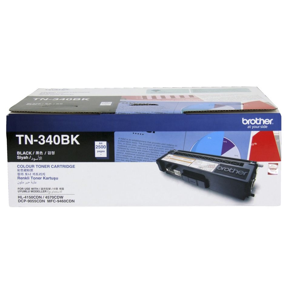 Mực in Brother TN-340 Black Original Laser Toner Cartridge – Hộp mực laser đen chính hãng Brother (TN-340BK)