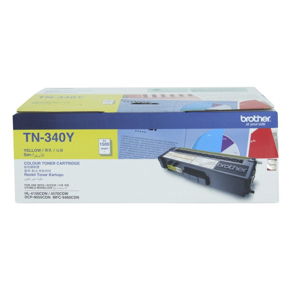 Mực in Brother TN-340Y Yellow Original Laser Toner Cartridge – Hộp mực laser màu vàng chính hãng Brother (TN-340Y)