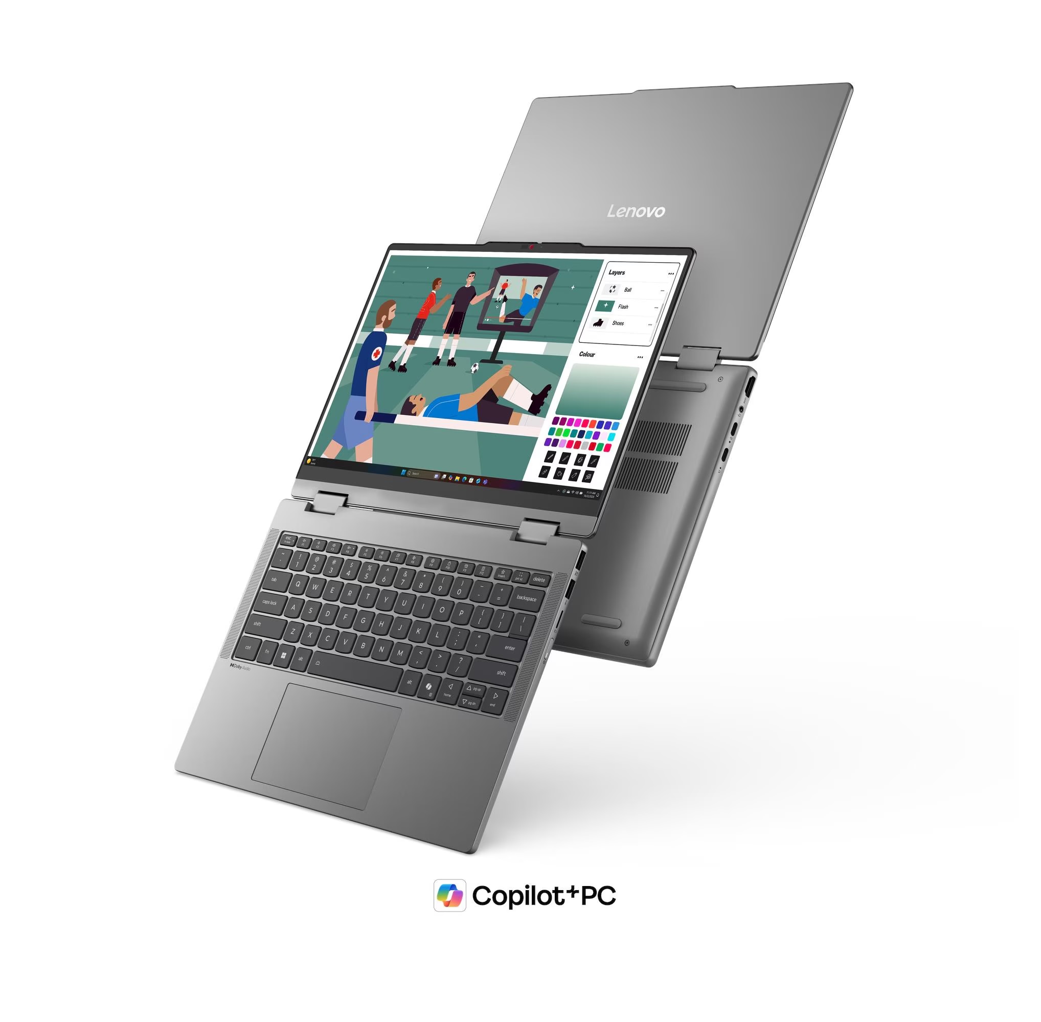 Laptop Lenovo IdeaPad 5 2-in-1 14IPH11 14 inch Core Ultra 7 355 – 16GB RAM, 512GB SSD, WUXGA Touch, Windows 11, bút cảm ứng, màu xám (83UG0027VN)