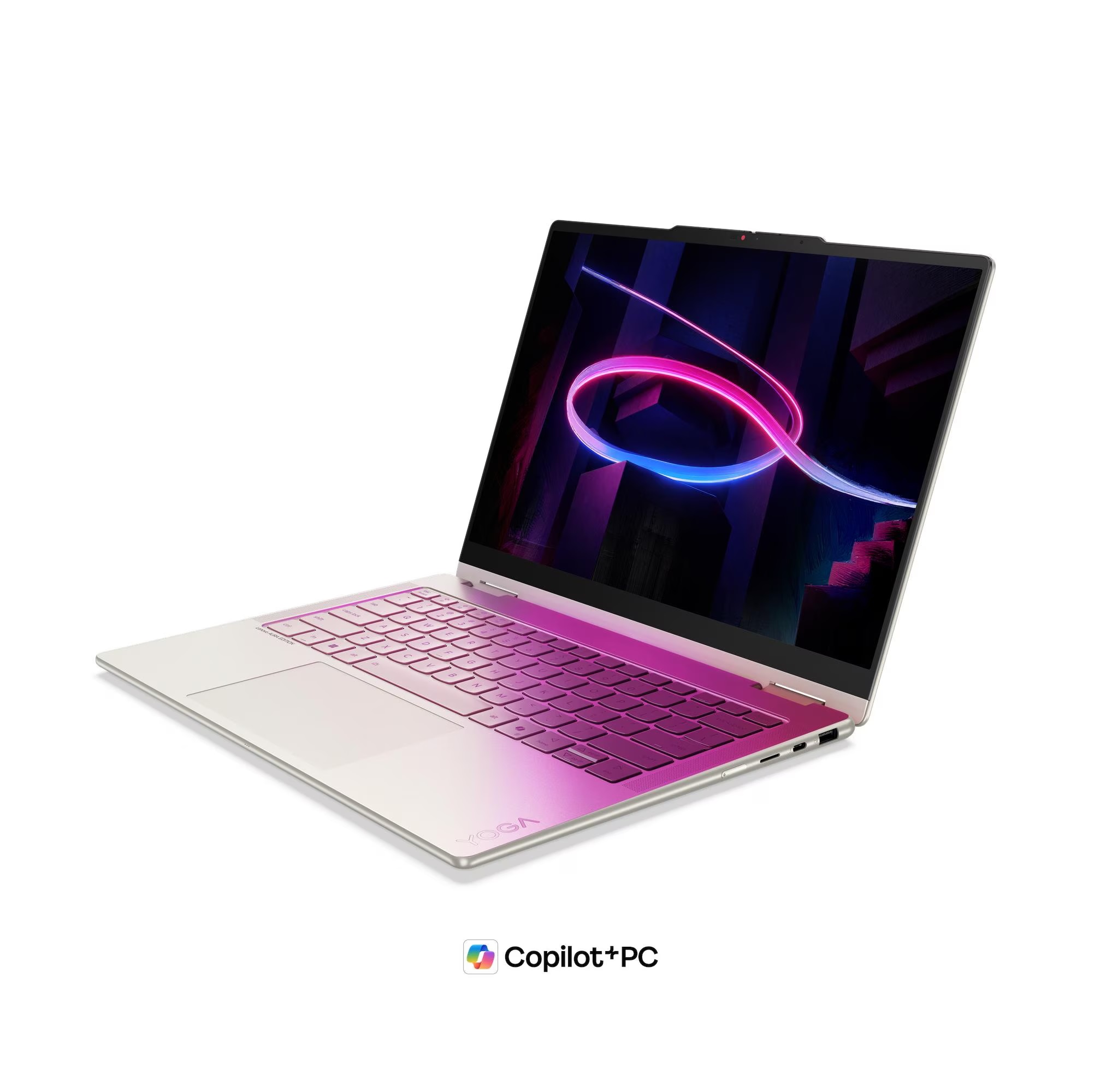 Laptop Lenovo Yoga 7 2-in-1 14IPH11 14 inch Core Ultra 7 355 – 32GB RAM, 1TB SSD, WUXGA OLED Touch, Windows 11, bút cảm ứng, màu vàng (83TC002MVN)