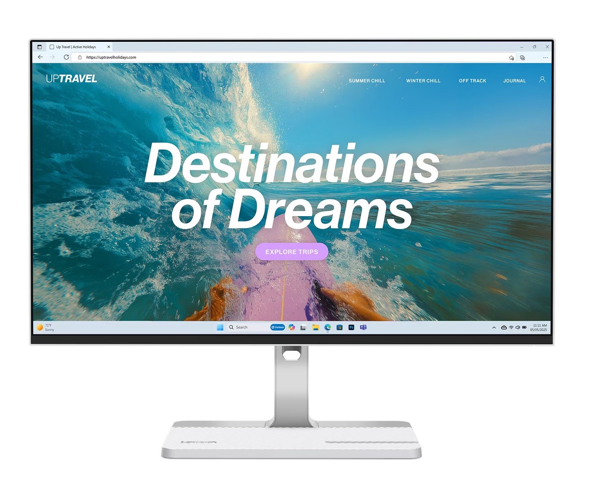 Màn hình Lenovo L24D-4C 23.8 inch FHD IPS 144Hz USB-C 75W – Có loa, Hub USB, công thái học (67DCUAC6VN)