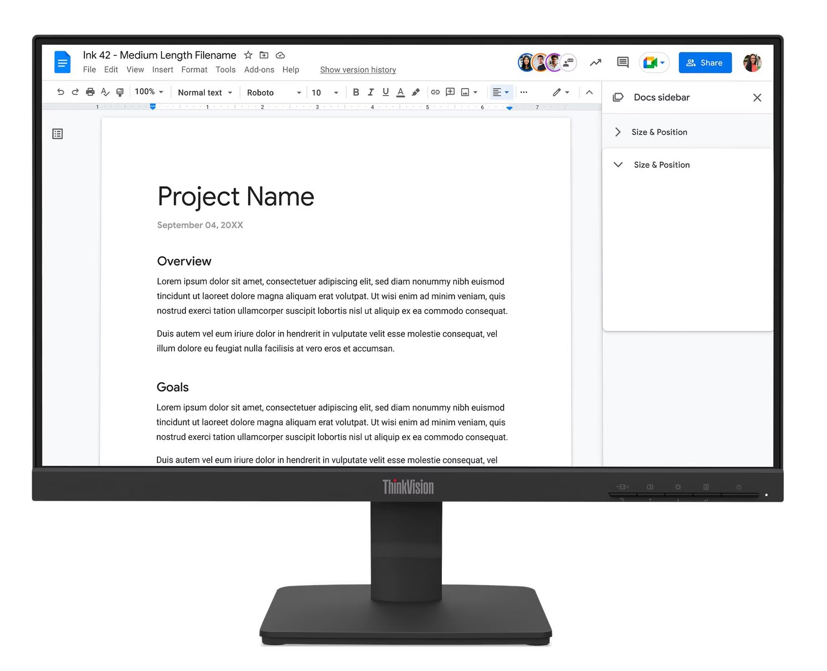 Màn hình Lenovo ThinkVision S22-4e 21.5 inch FHD IPS 100Hz – Viền mỏng, HDMI, VGA cho văn phòng (64CBKAR6VN)