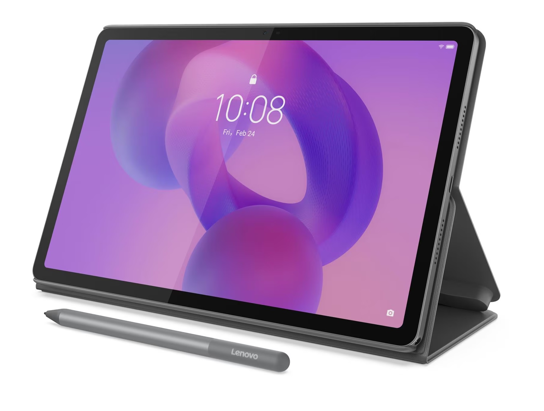 Máy tính bảng Lenovo Idea Tab 11 inch 2.5K 90Hz – Dimensity 6300/8GB/256GB, 5G, Android 15 kèm Pen & Folio Case màu xám (TB336ZU) ZAFM0711VN