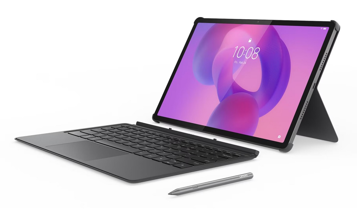 Máy tính bảng Lenovo Idea Tab Pro 12.7 inch 3K 144Hz – Dimensity 8300/8GB/256GB, WiFi 6E, Android kèm Pen & Keyboard màu xám (TB373FU) ZAE40190VN