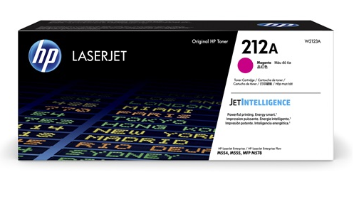 Mực in HP 212A Magenta Original LaserJet Toner Cartridge - Hộp mực laser màu đỏ chính hãng HP (W2123A)
